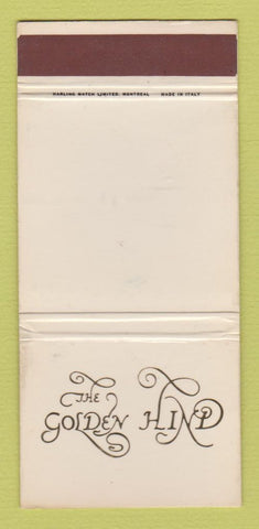 Matchbook Cover - The Golden Hind UK? WEAR 30 Strike