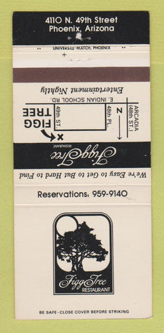 Matchbook Cover - Figg Tree Restaurant Phoenix AZ 30 Strike