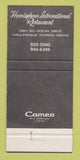 Matchbook Cover - Hemispheres International Restaurant Hallandale FL 30 Strike