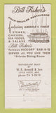 Matchbook Cover - Bill Fisher's Char Broiler North Little Rock AR WEAR 30 Strike