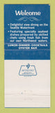 Matchbook Cover - Elliott Bay Fish & Oyster Seattle WA WEAR 30 Strike