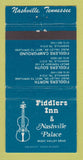 Matchbook Cover - Fiddlers Inn Nashville Palace TN WEAR 30 Strike