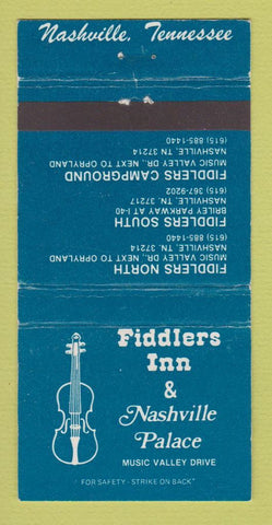 Matchbook Cover - Fiddlers Inn Nashville Palace TN WEAR 30 Strike
