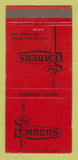 Matchbook Cover - Embers Restaurant San Antonio TX 30 Strike