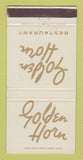 Matchbook Cover - Golden Horn Restaurant Phoenix AZ 30 Strike