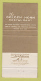 Matchbook Cover - Golden Horn Restaurant Phoenix AZ 30 Strike