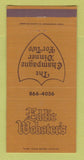 Matchbook Cover - Eddie Webster's Restaurant 30 Strike
