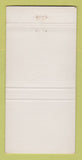Matchbook Cover - Eddie Webster's Restaurant 30 Strike