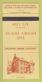 Matchbook Cover - The Henry House Halifax NS  30 Strike