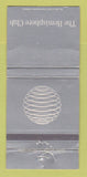 Matchbook Cover Hemisphere Club New York City Rockefeller Center WORN 30 Strike