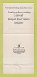 Matchbook Cover Hemisphere Club New York City Rockefeller Center WORN 30 Strike