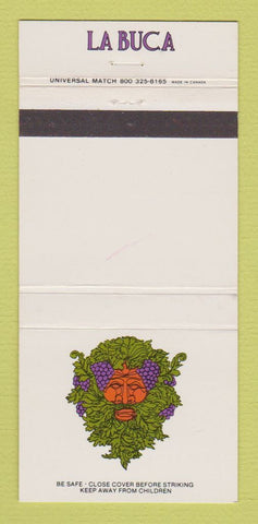 Matchbook Cover - La Buca Restaurant Philadelphia PA WEAR 30 Strike