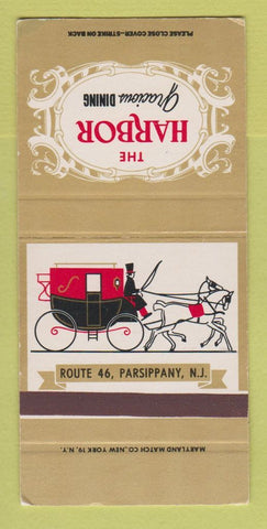 Matchbook Cover - Harbor Restaurant Parsippany NJ SAMPLE 30 Strike