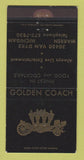 Matchbook Cover - Golden Coach Restaurant Warren MI WEAR 30 Strike