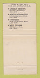 Matchbook Cover - Ernies Taco House Hollywood West Covina CA WEAR 30 Strike