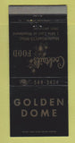 Matchbook Cover - Golden Dome Restaurant Troy MI WEAR 30 Strike