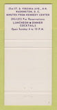 Matchbook Cover - Golden Table Restaurant Washington DC 30 Strike
