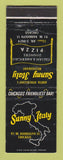 Matchbook Cover - Sunny Italy Restaurant Pizza Chicago IL WEAR
