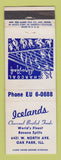 Matchbook Cover - Icelands Restaurant Oak Park IL