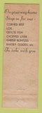 Matchbook Cover - Minck's Restaurant Deli Chicago IL