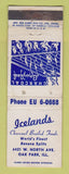 Matchbook Cover - Icelands Restaurant Oak Park IL WEAR