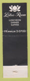Matchbook Cover - 90's Tap Lasalle Hotel Chicago IL