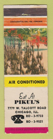 Matchbook Cover - Pikul's Restaurant Chicago IL WORN