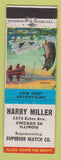 Matchbook Cover - Harry Miller Superior Match Chicago IL