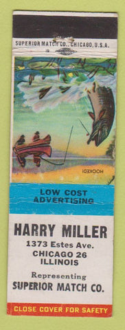 Matchbook Cover - Harry Miller Superior Match Chicago IL