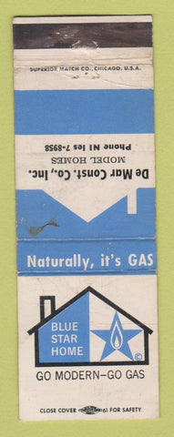 Matchbook Cover - De Mar Construction Homes WORN