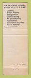 Matchbook Cover - De Mar Construction Homes WORN