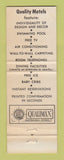 Matchbook Cover - Quality Motel Skyland Restaurant Perry FL