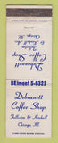 Matchbook Cover - Debranett Coffee Shop Chicago IL WEAR