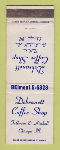 Matchbook Cover - Debranett Coffee Shop Chicago IL WEAR