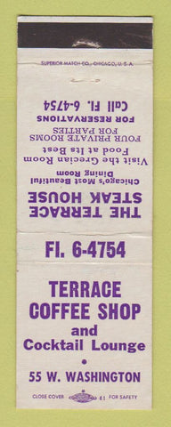 Matchbook Cover - Terrace Coffee Shop Chicago IL steak WEAR