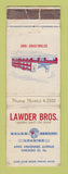 Matchbook Cover - Lawder Bros Ford Chicago IL POOR