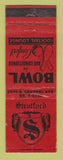 Matchbook Cover - Stratford Bowling Chicago? IL WEAR