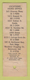 Matchbook Cover - Pan Dee's Snack Shops Chicago IL WORN