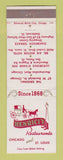 Matchbook Cover - Henrici's Restaurants Chicago IL St Louis MO
