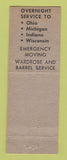 Matchbook Cover - 7 Brothers Moving Chicago IL WEAR