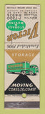 Matchbook Cover - Victor Storage Moving Chicago IL WORN