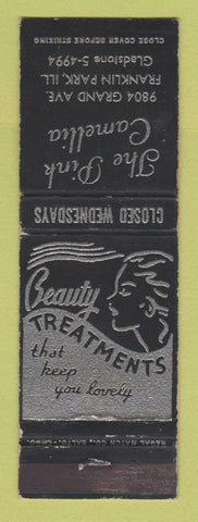 Matchbook Cover - The Pink Camellia Franklin Park IL Beauty Salon