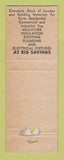 Matchbook Cover - Momence Lumber IL WORN PAPER LOSS