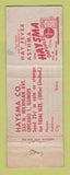 Matchbook Cover - Haysma Capsules for Hay Fever WEAR