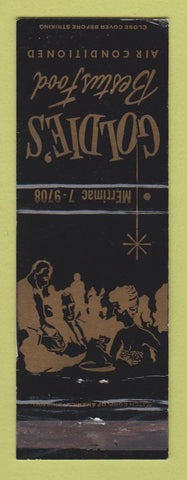 Matchbook Cover - Goldie's Bestus Food Chicago IL WEAR
