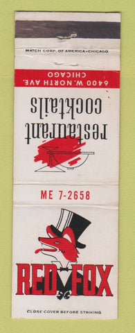 Matchbook Cover - Red Fox Restaurant Chicago IL