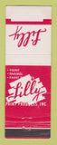 Matchbook Cover - Lilly Paint Products