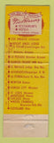Matchbook Cover - Fred Harvey Cross Roads Room Dearborn Station Chicago IL WEAR