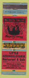 Matchbook Cover - Little Czechoslovakia Restaurant Chicago IL WORN