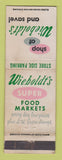 Matchbook Cover - Wieboldt's Super Market Grocery WEAR